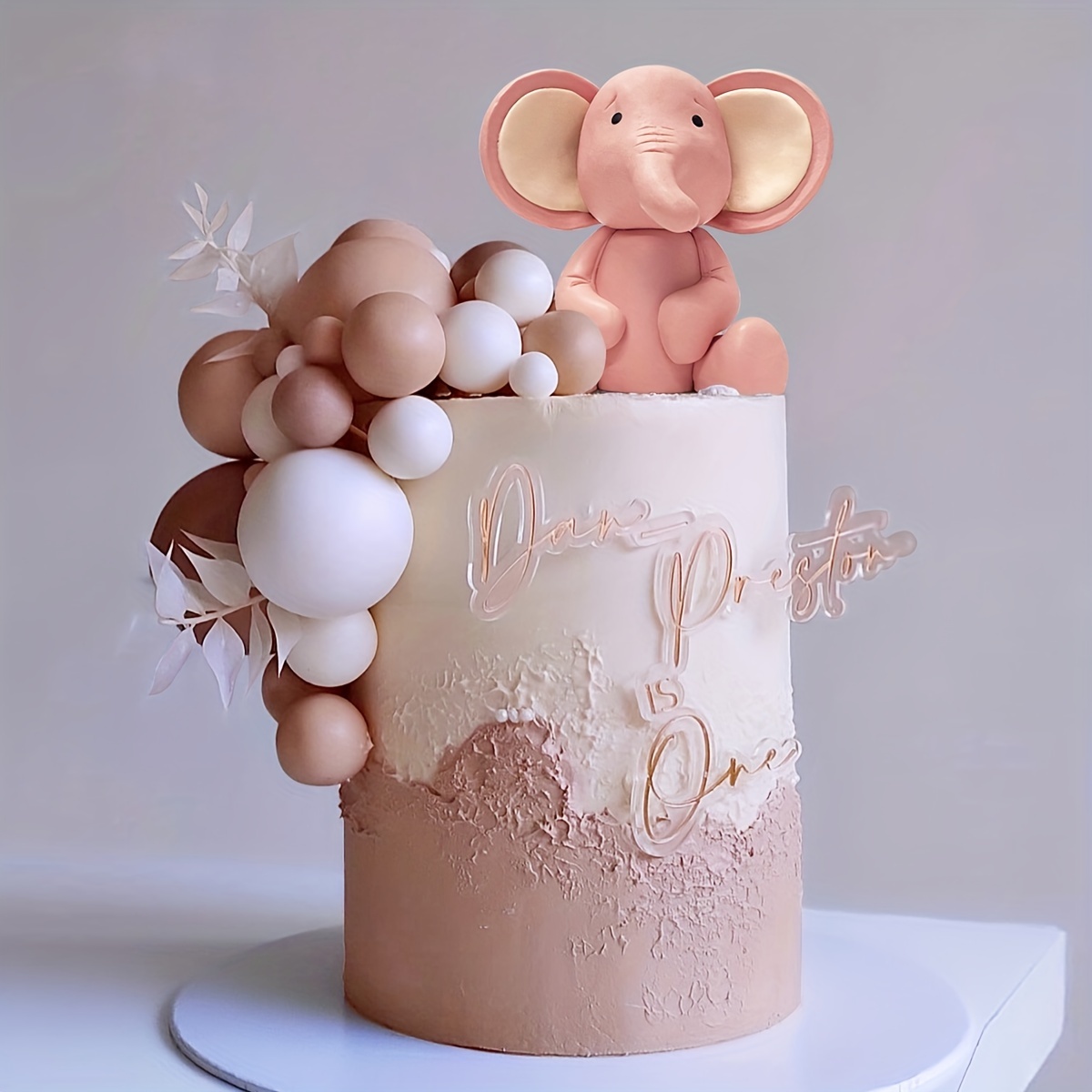 Baby Elephant cake topper, Baby shower cake topper, Baby shower party  decorations