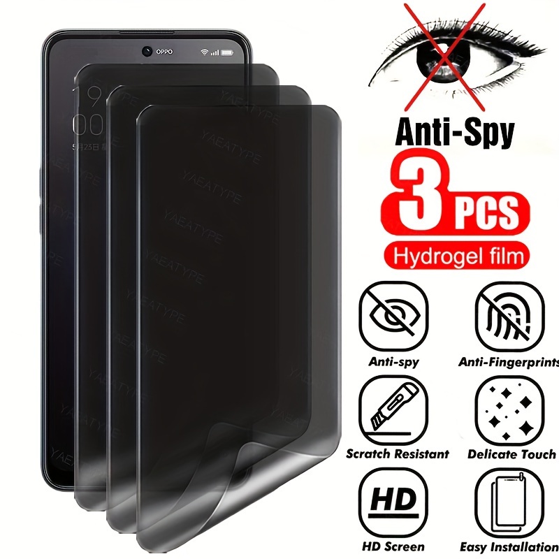 

3pcs Anti-peep Tempered Glass S22ultra S23 S22 Samsung Note 20 Ultra S23 Ultra Anti-peep Glass