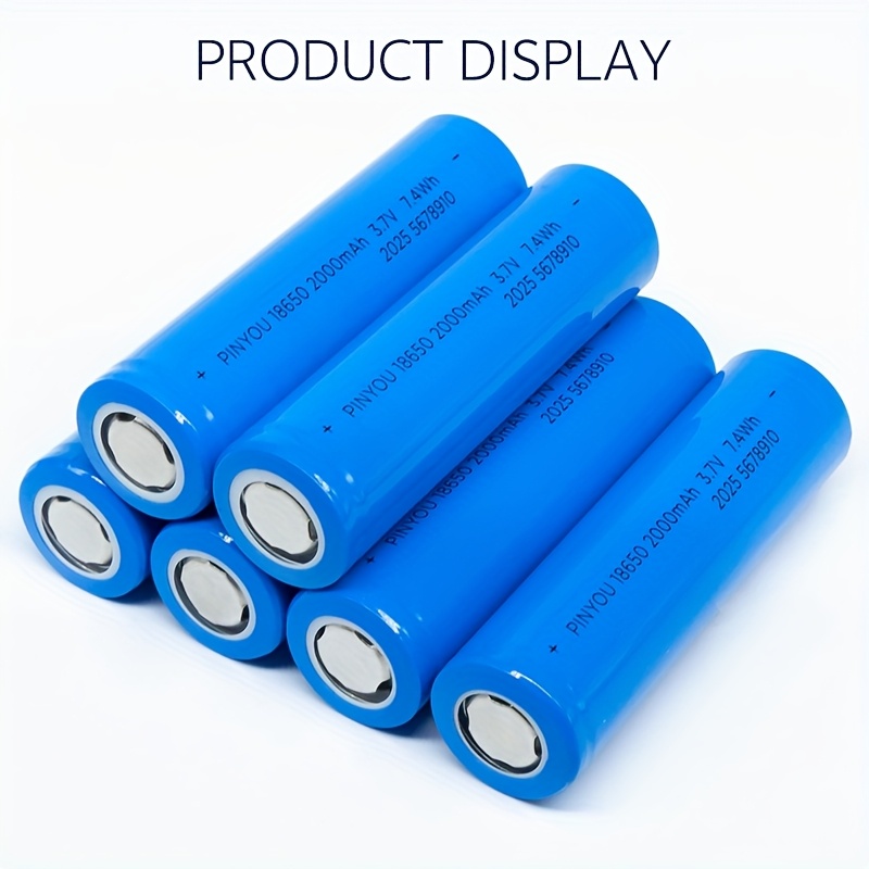 baterie reîncărcabilă 18650 cu   plat 2000mah 3.7v 7.4wh 2c de descărcare potrivită pentru diverse aparate mici