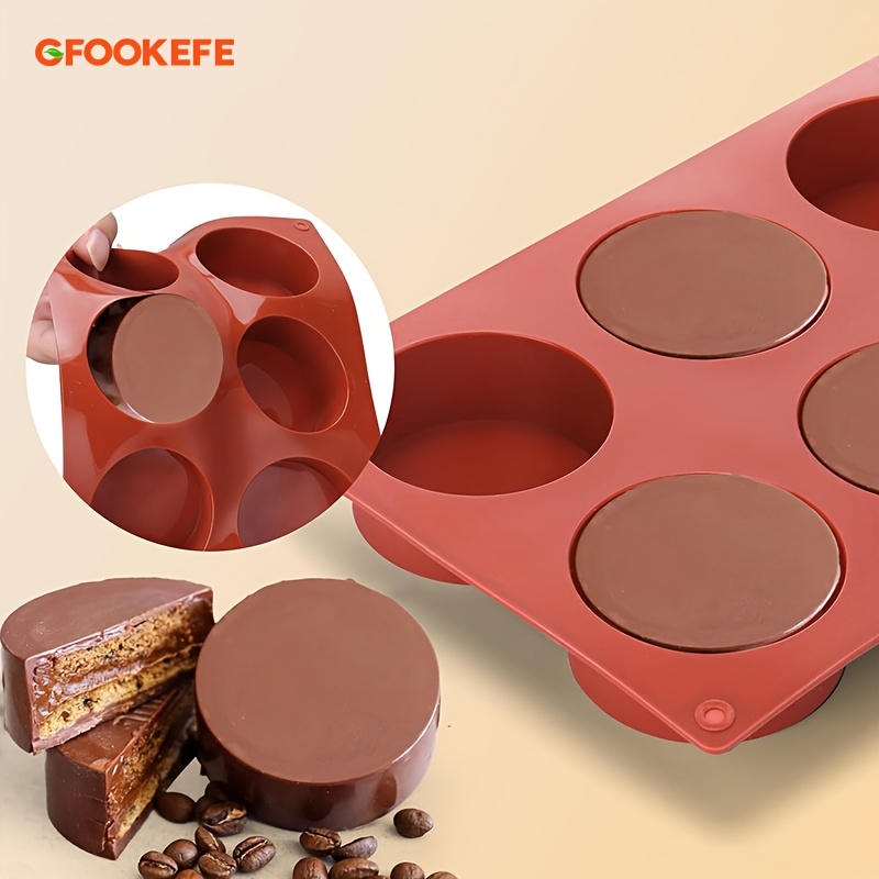 

Gfookefe 1pc, 2pcs Sandwich Cookies, Muffins, Cupcakes, , Pudding, Jelly Cylinder Candy Silicone Mold/chocolate Cover Cookies Silicone Mold - Small Size 6 Cavities/12 Cavities