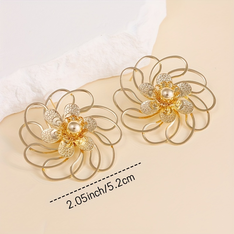 French Floral 3D Lightweight Earrings