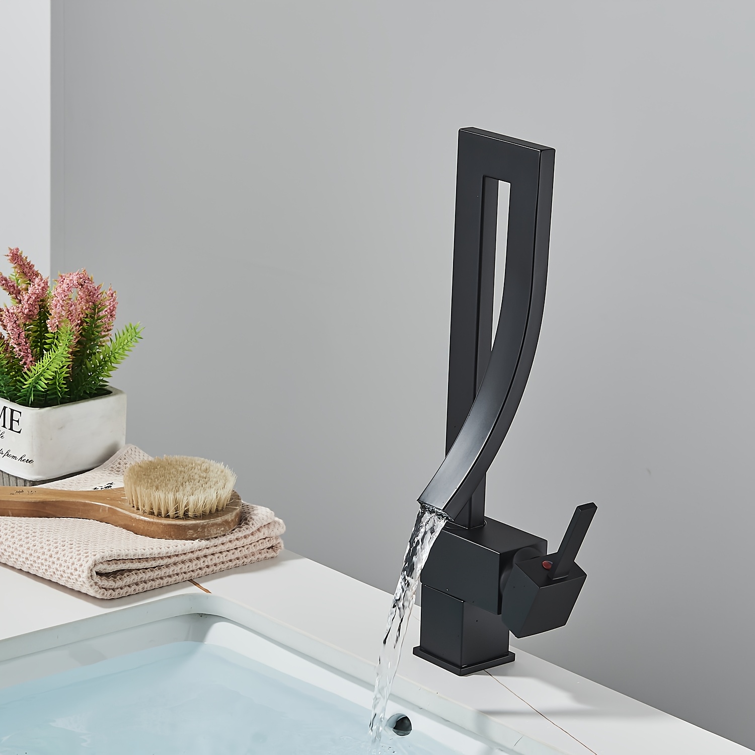 Modern Rotating Spout Bathroom Sink Faucet - Single Hole Installation, Includes Hardware For Kitchen Or Vanity Sinks