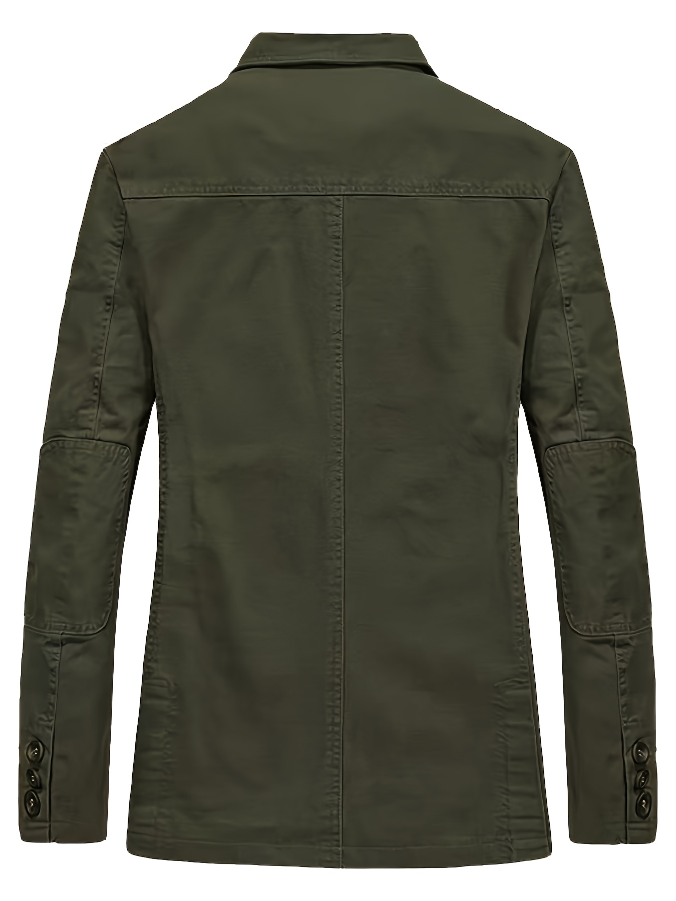 Men's Casual Workwear Blazer - Lightweight Single-Breasted Notch Lapel Coat with Chest Pockets, Breathable Underarm Ventilation & Machine Washable Fabric for Spring/Fall Seasons, Lightweight Outerwear, Natural Colored Fabric, Back to Work Essentials