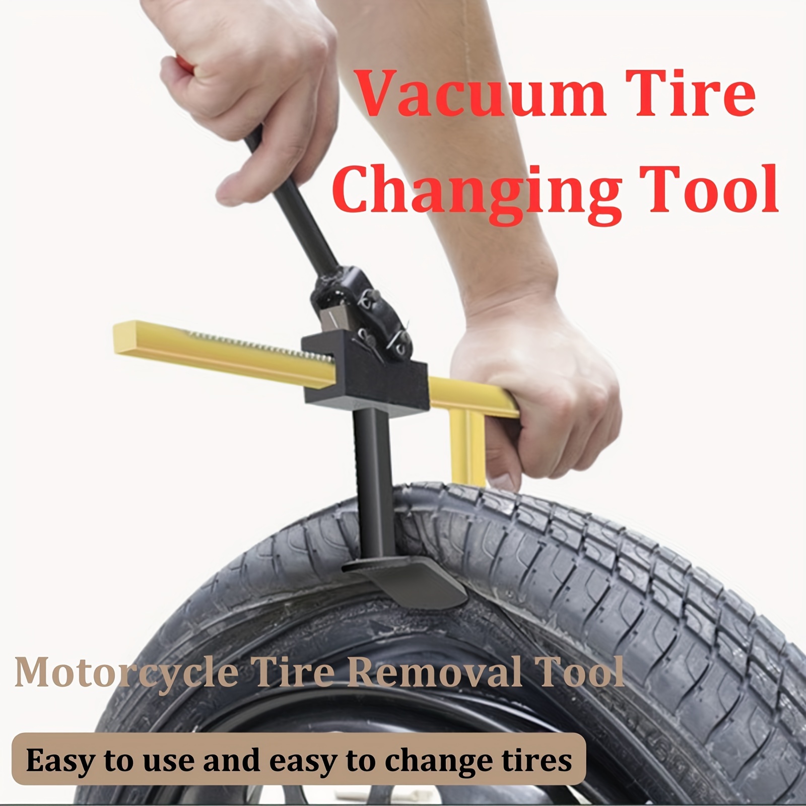 

Easy-grip Motorcycle & Car Tire Changing Tool - Vacuum Removal, Metal Clamp Press With Smooth Gear Operation