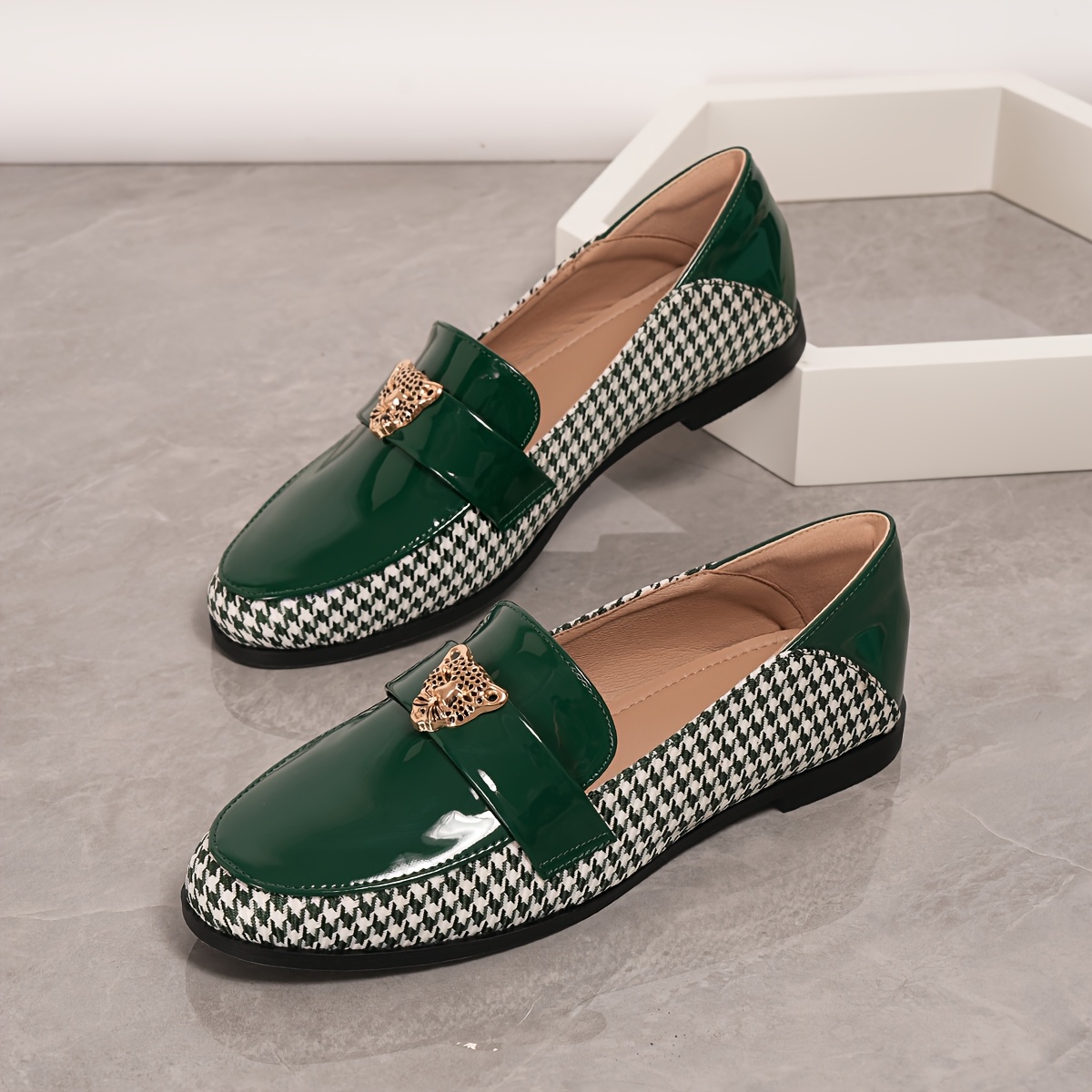 womens casual flat loafers chic slip loafers women - Temu Oman