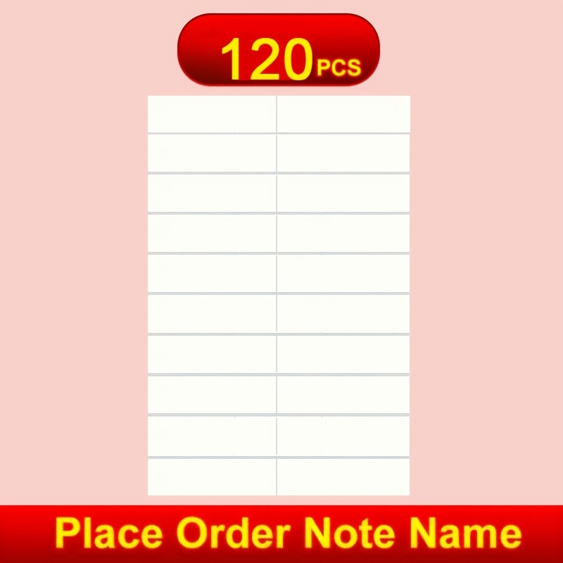 TEMU Mm Design60/120/180/260/380/450pcs Of Customized Waterproof Name Stickers, Easy To Label Items, Quickly Identify Items, Personal Items Not Be ,