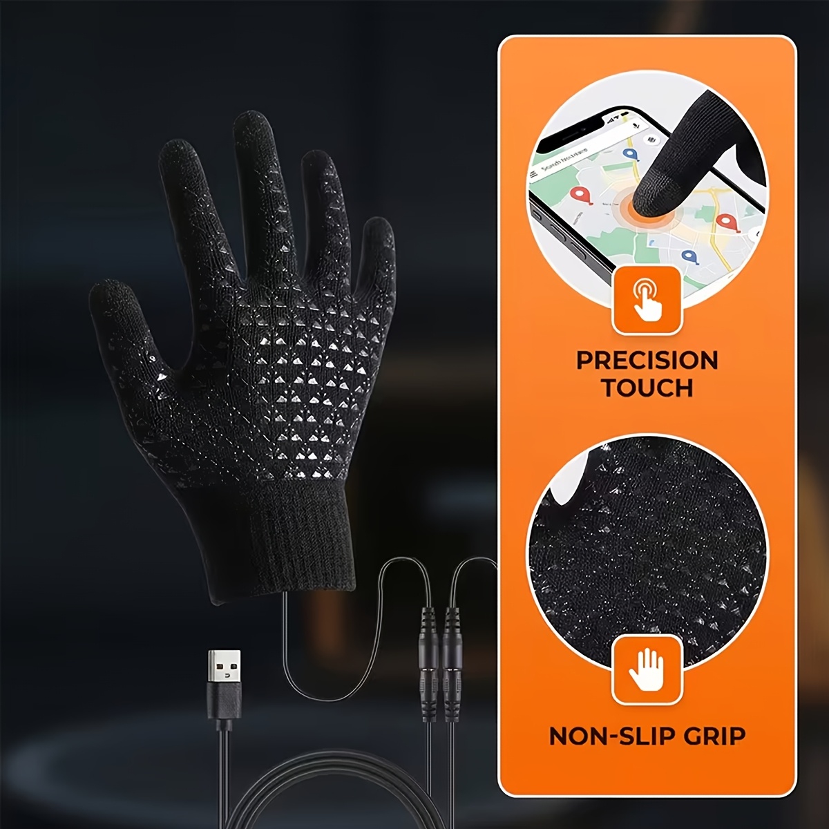 USB Electric Heating Gloves for Winter Warm-Up