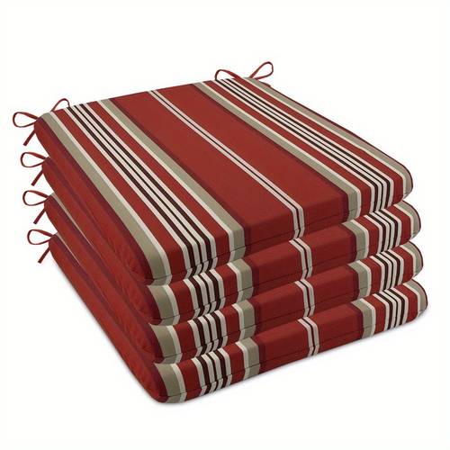 2pcs or 4pcs outdoor indoor chair cushions for patio furniture patio chair cushions with ties foam filler outdoor seat cushion cushions