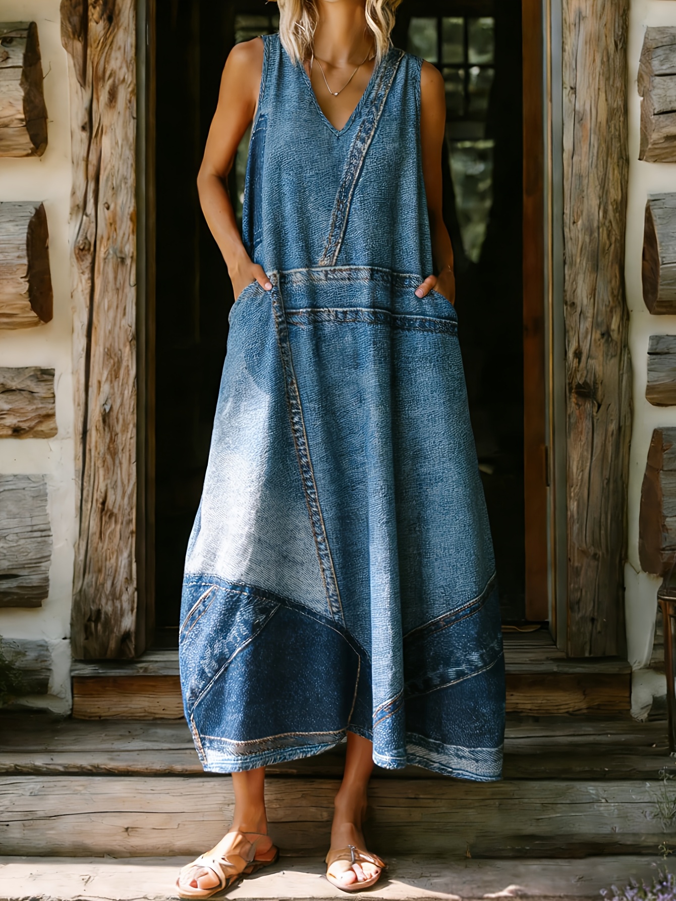 white christmas dresses Trendy Women's Washed Denim Dress with Ruffle Hem and Tube Top for Sum –  Canary Houze main image 1