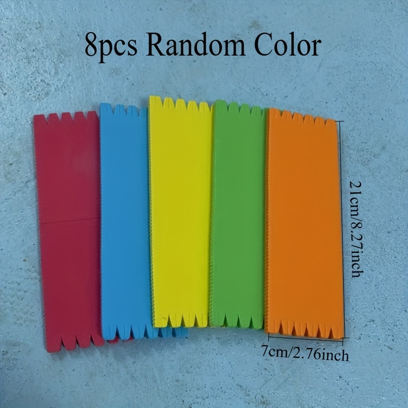 8pcs/ Lot Random Color Fishing Line Winding Board Eva Foam Storage Panels Lure Bait Fishing Line Spools Rig Holder Fishing Accessories