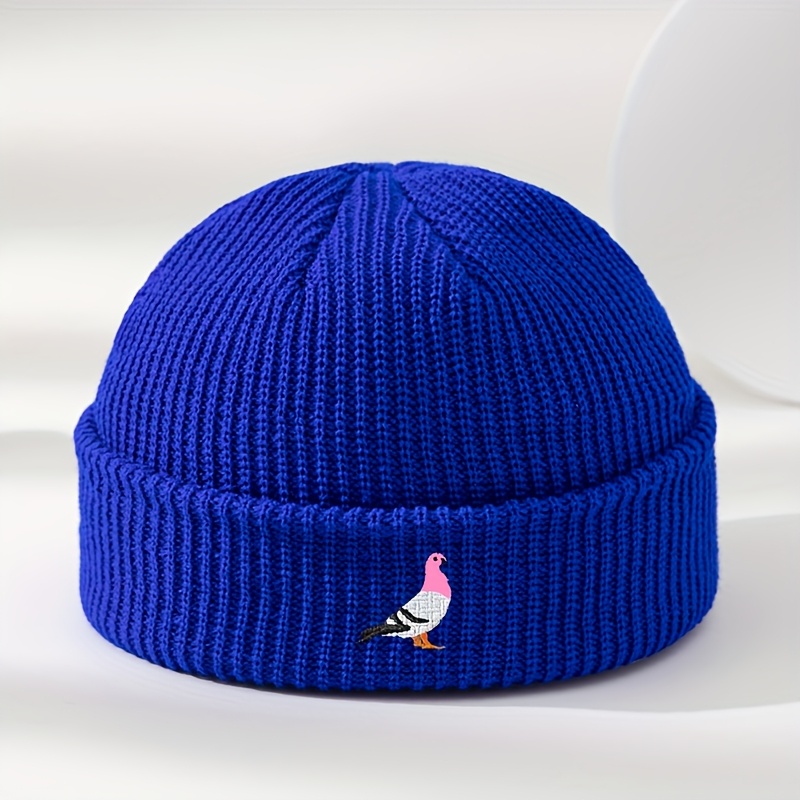 TEMU Gorro de punto para hombre para exteriores con bordado de , para otoño/invierno, gorro unisex sin ala para exteriores, casual y , gorro de esquí