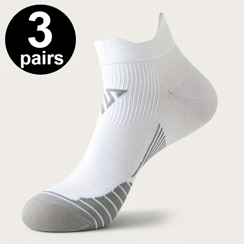 TEMU 3-pair Running Socks For Men And Women, Summer Fitness Sports Socks, Quick-drying, Sweat-absorbent, Breathable, Professional Marathon Running
