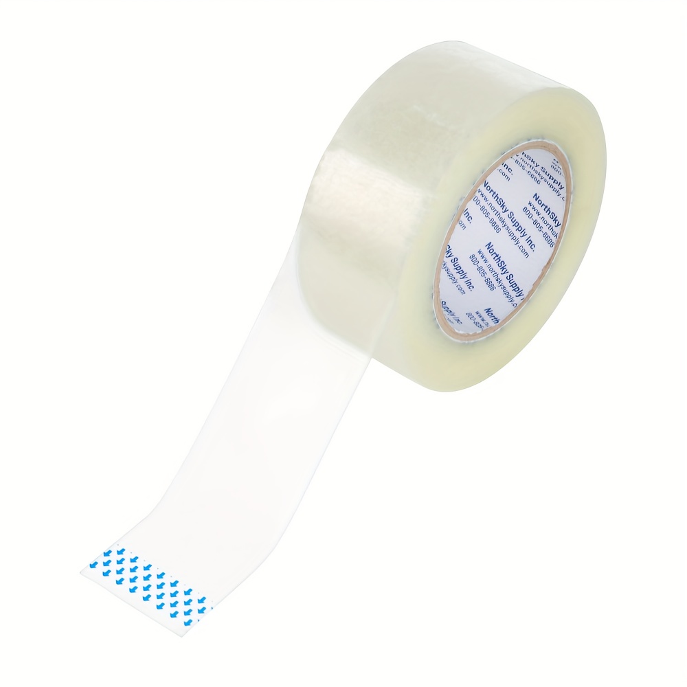 TEMU 2 In Acrylic Packaging Tape, Clear, 2.6 Mil, 110 Yd Roll