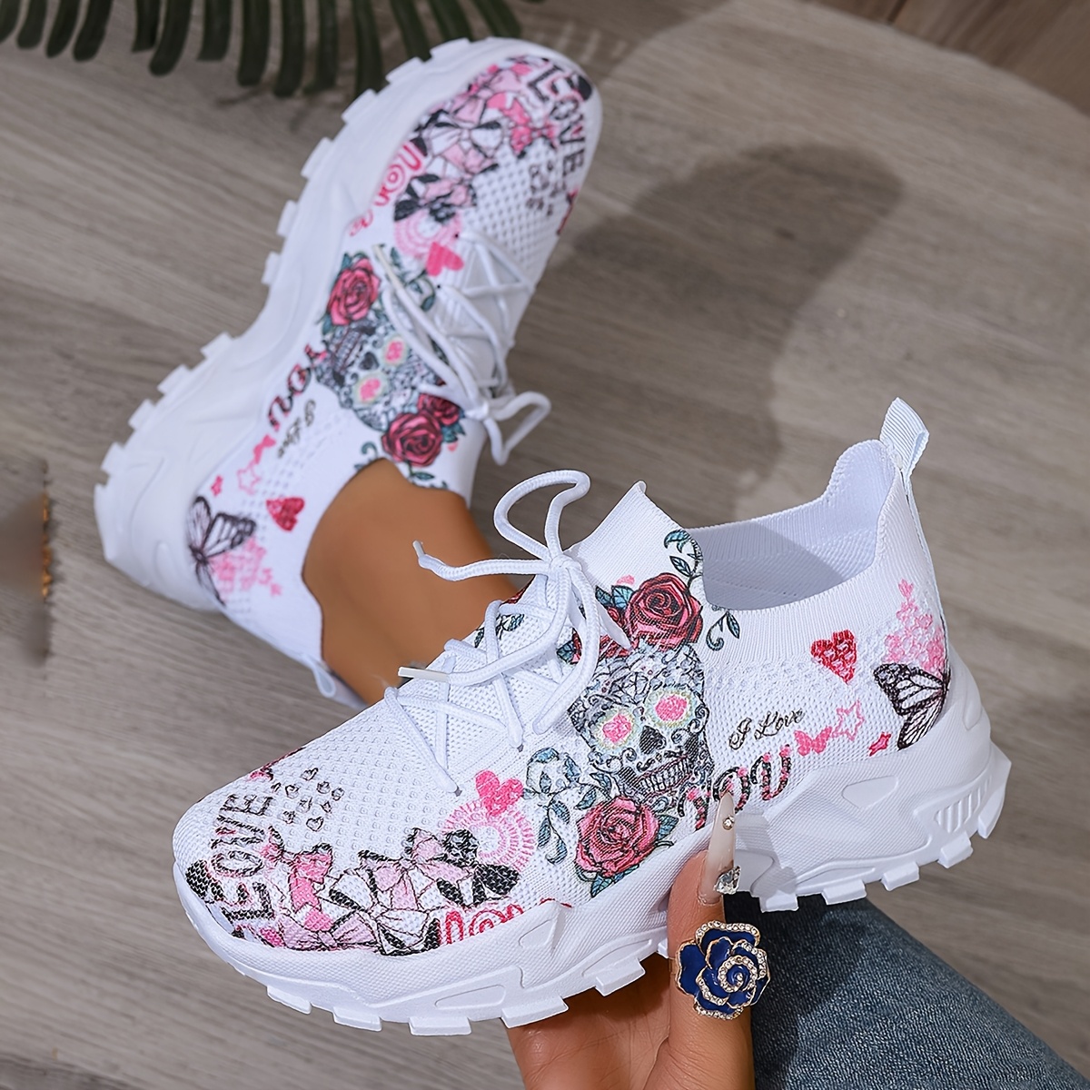 Image of Sigujk Women's Breathable Mesh Sneakers - Lightweight Low-top Walking Shoes With Color-blocking (/) | Soft Sole & Fabric Upper | - Round Toe For Running, Gym, Casual Wear | /korean Style, Women Shoes