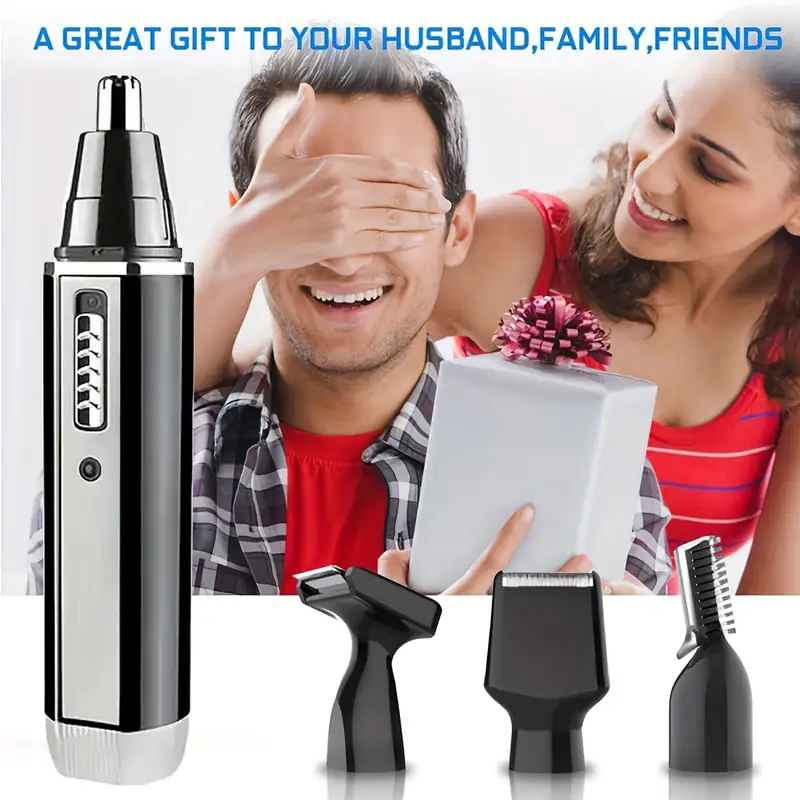 4 in 1 mens grooming kit with nose ear eyebrow and mustache trimmer rechargeable multi purpose hair removal eyebrow shaper mustache styler personal electric shaver usb charging durable easy clean gifts for men fathers day gift Product details 9