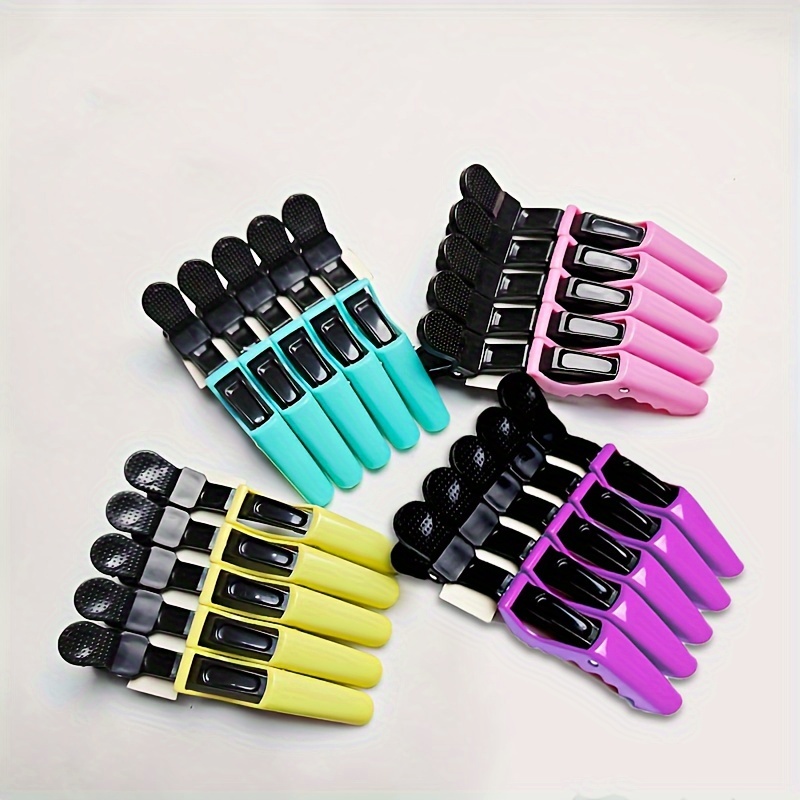 

5pcs/set Glossy Hair Clips Non-slip Clips Alligator Clip Hair Styling Tools For All Hair Types