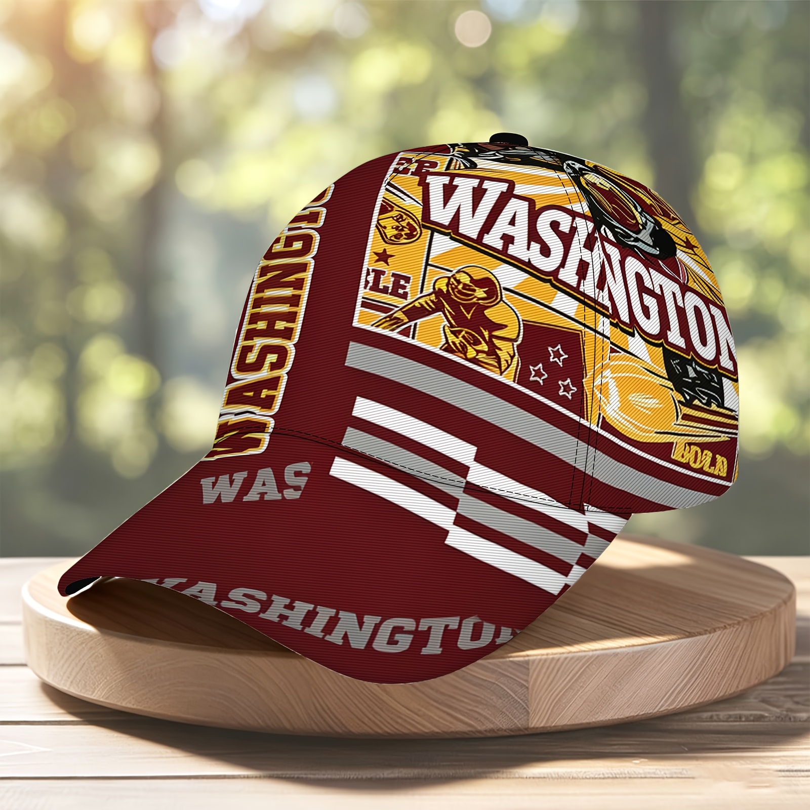 TEMU Unisex Baseball Caps With Print Soft Adjustable Sports Hats For Daily Use