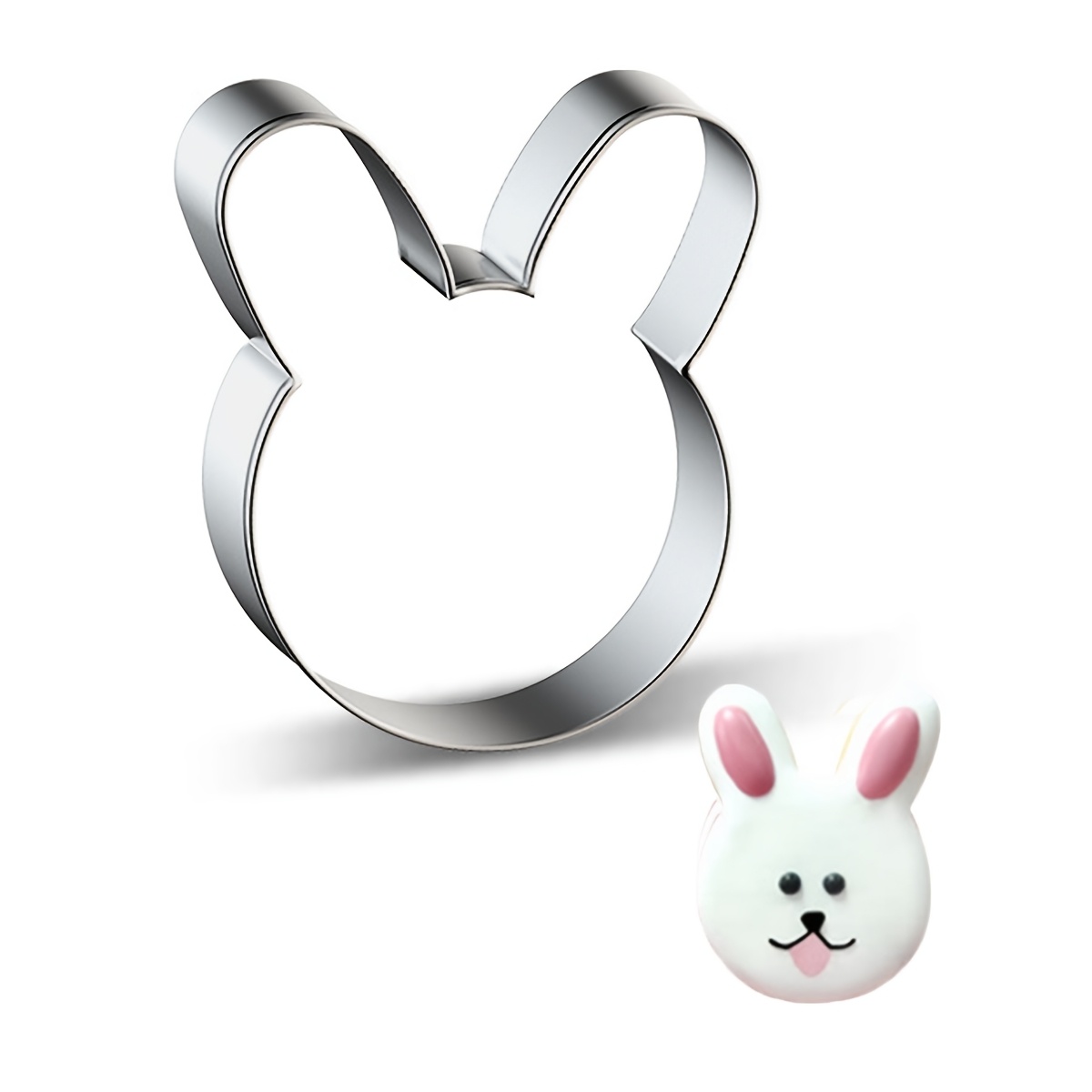 

Easter Bunny Cookie Cutter Set - Stainless Steel Rabbit Shape For Diy Baking, Cookies & Rice Balls, Bunny Accessories