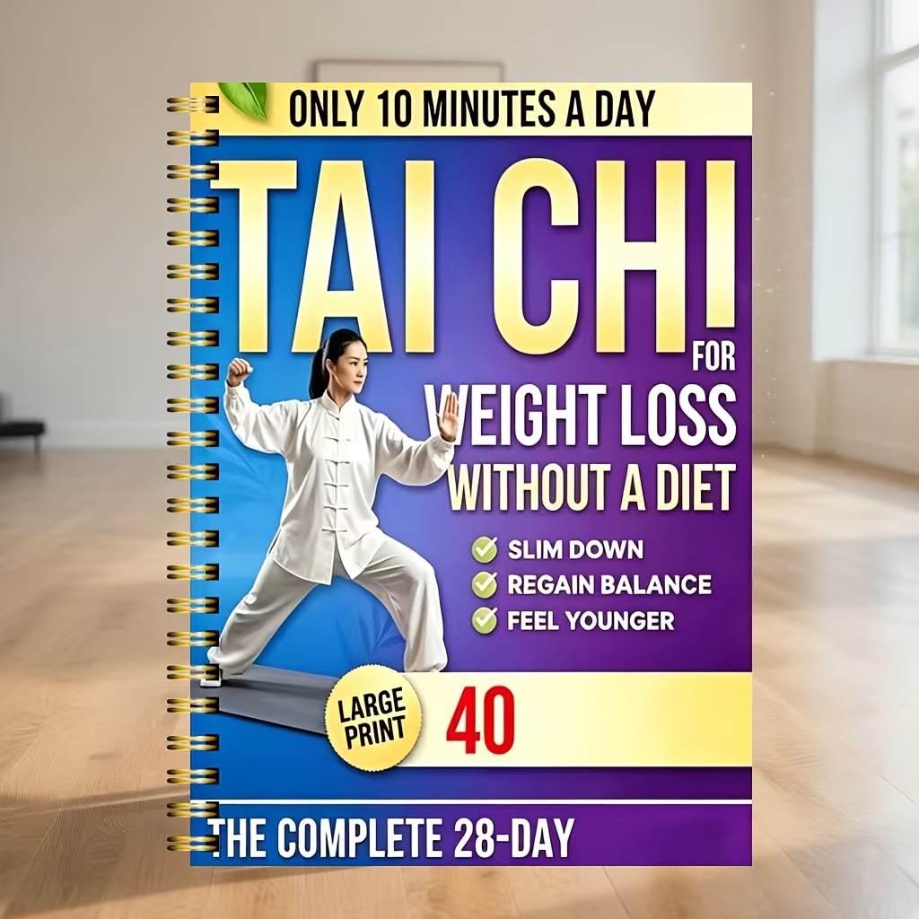 TEMU 1 Guide d'entraînement de perte de poids Tai Chi (Convient aux personnes d'âge moyen et aux personnes âgées) -- Plan de brûlage de graisse doux