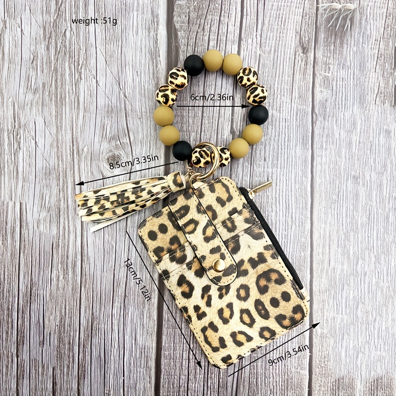 western cowboy print wallet card holder keychain silicone - Temu