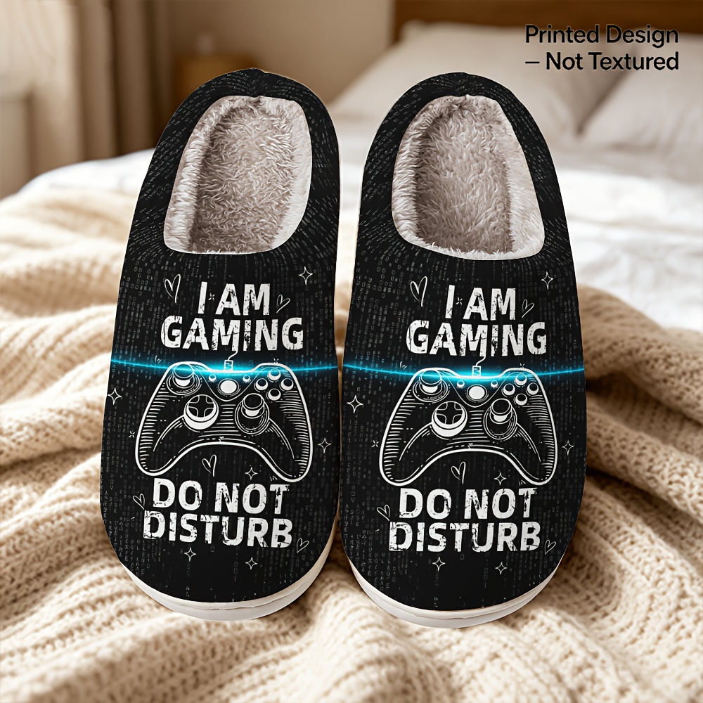 TEMU Printed Design – Not Textured Men's And Women's Home Slippers, -friendly, Breathable, Comfortable, And Warm, Elegant Gift, Indoor/outdoor