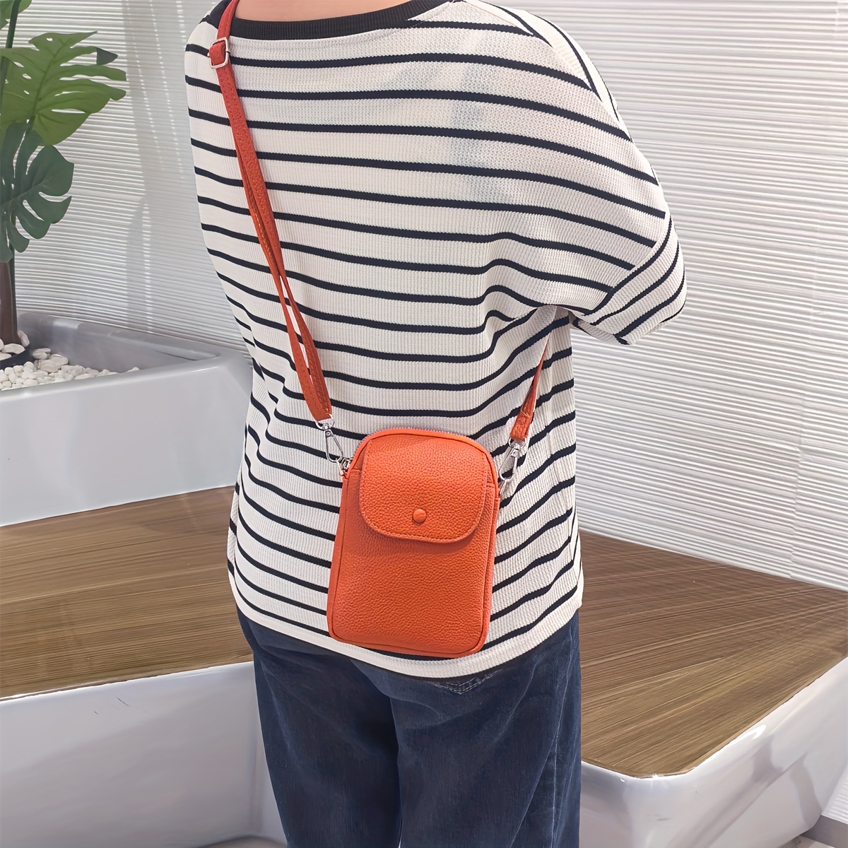 Artikelbild damen handgelenktasche, modische retro schultertasche mini, mehrschichtige umhängetasche, handy- und geldbörse,   für shopping, urlaub