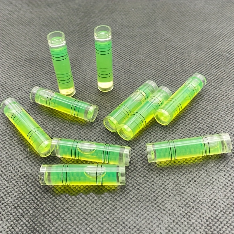TEMU 10 Mini Spirit Levels, Bubble Level Triangular Spirit Bubbles For Compasses, Non-electric, Durable Material, Suitable For Electronic Scales And