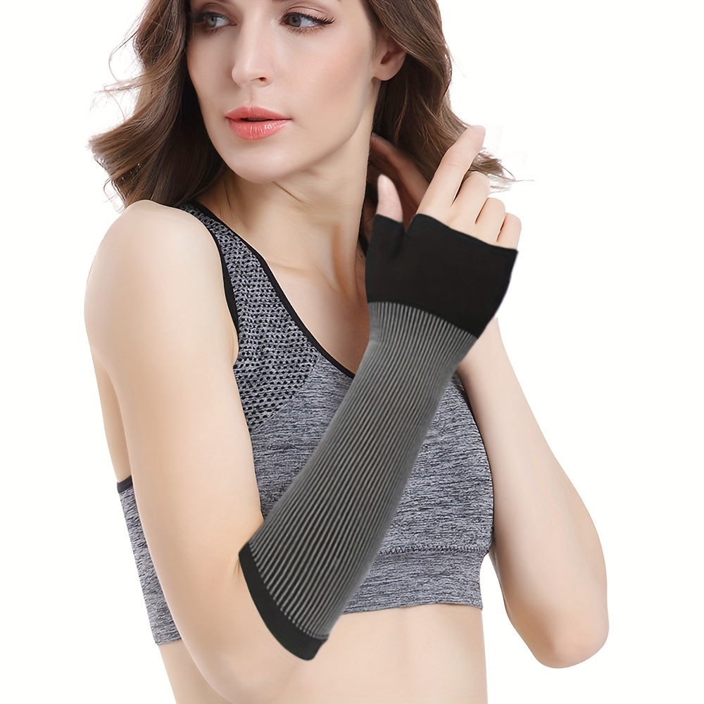  MGANG Lymphedema Compression Arm Sleeve For Women Men,  Opaque, 20-30 mmHg Compression Full Arm Support
