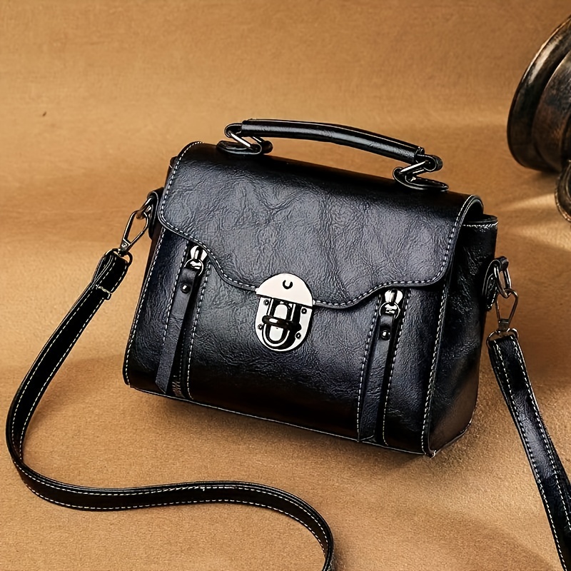 

Mini Vintage Crossbody Bag, Retro Pu Shoulder Bag, Women's Classic Handbag & Purse
