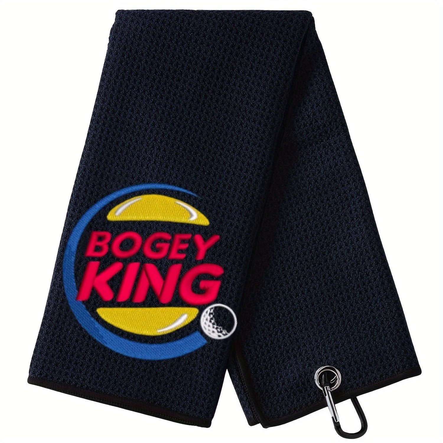 

Serviette de golf Bogey King - Serviette de golf brodée amusante - Cadeau de golf pour hommes ou femmes - Accessoires de golf pour femmes ou hommes, cadeau de la fête des pères