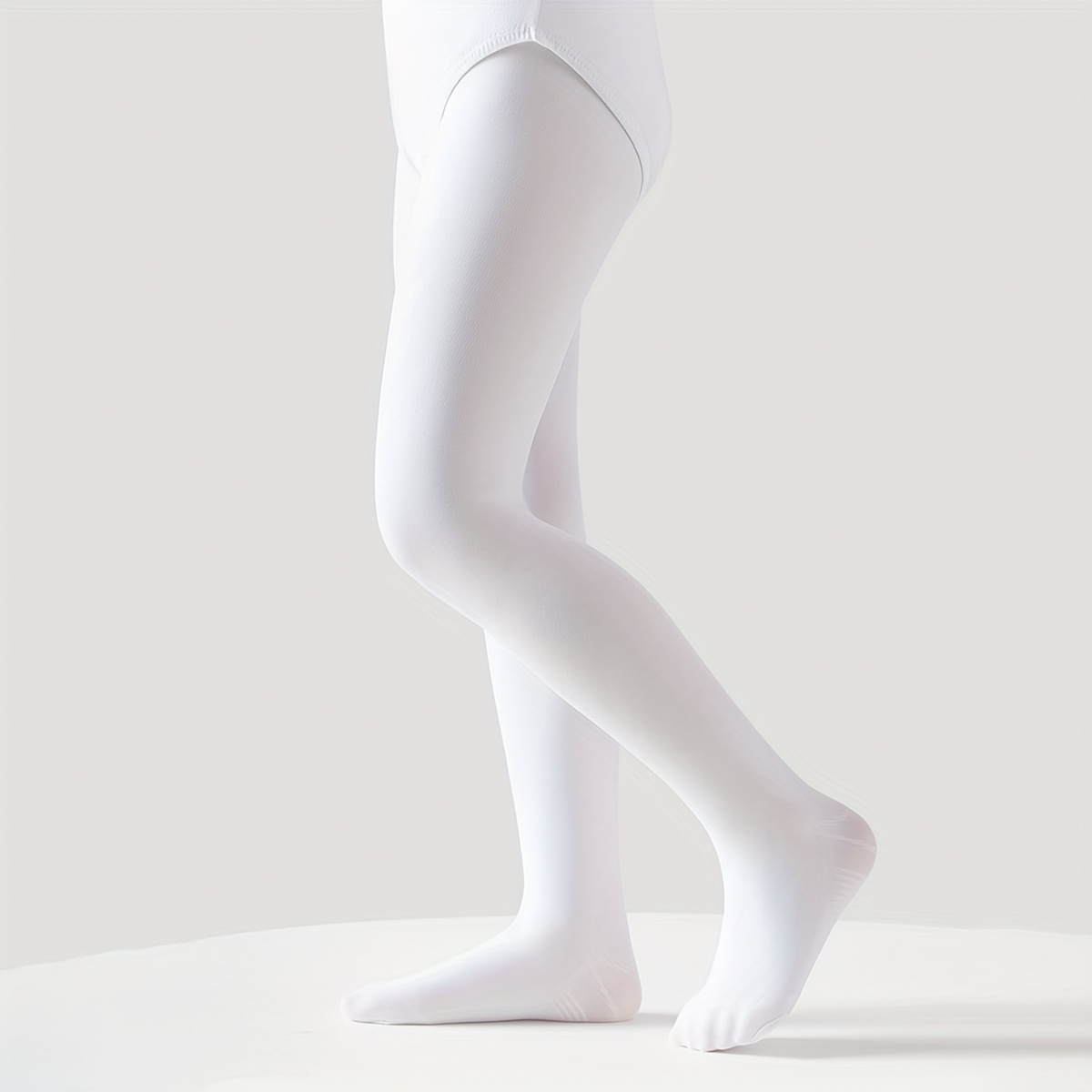 girls white tights sold on Temu United States
