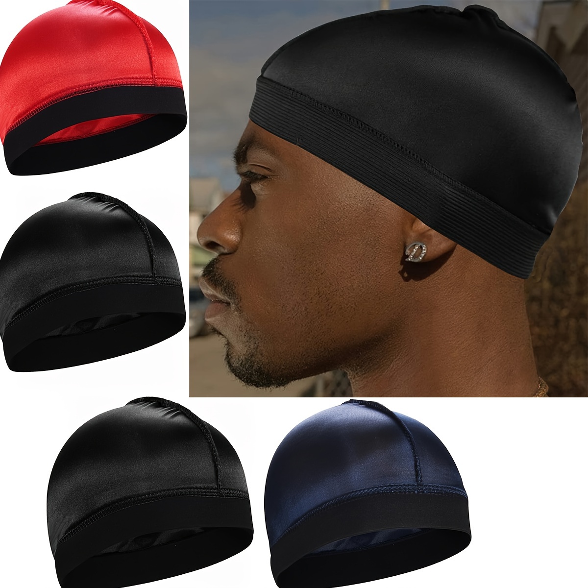 

2- Cap For Men, 360 - For , , Fit, Dry, Non-friction