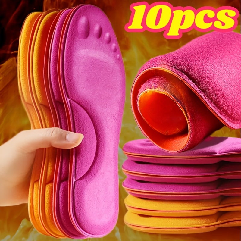 

10pcs Of Memory Foam Insoles, Suitable For Men And Women, Foot Massage Sports Insoles, Soft And Comfortable, Suitable For Men And Women's Tailable Design