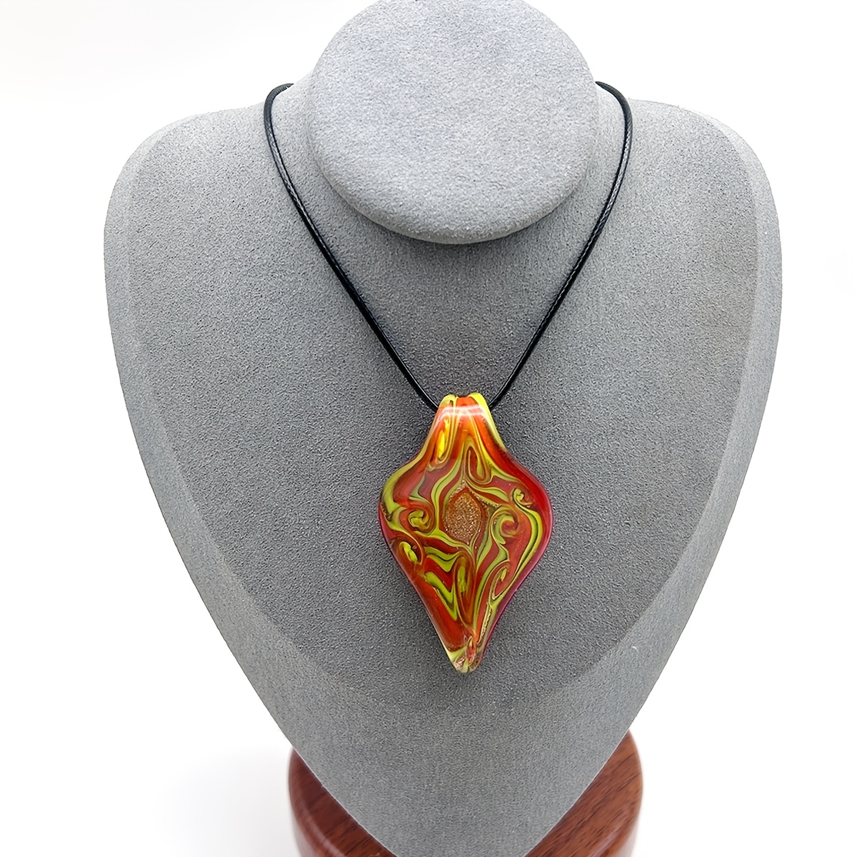 2pcs Glazed Painted Leaf Pendant, Holiday Gift