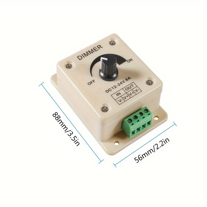 Brighten Home 12v 24v 8a Dimmer Knob / Switch! - Temu