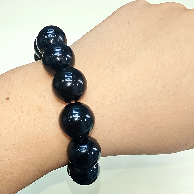 Natural Agate Bracelet 14Mm with 14 High Natural Agate Beads