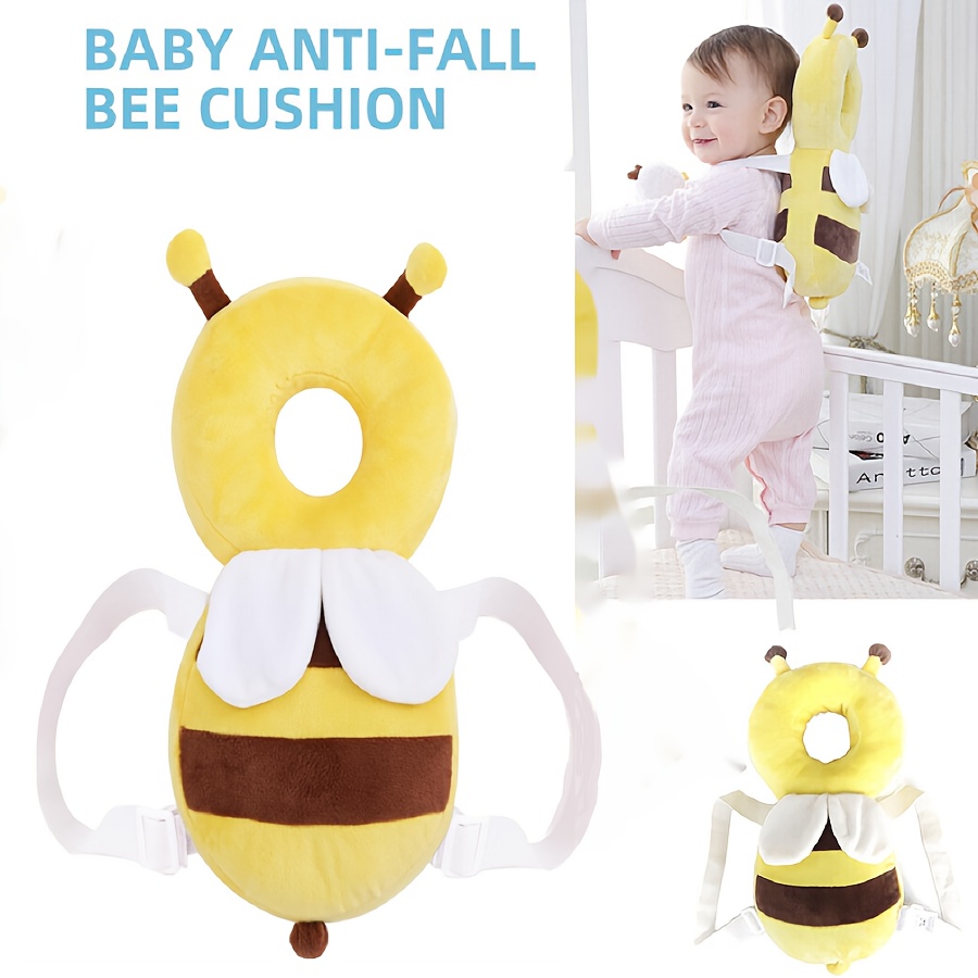 0-3 Year Old Toddler Head Pillow, Anti-Fall Soft Head Protector, Breathable Learning Walker Learning Cushion, Cute Animal Design Safety Guard