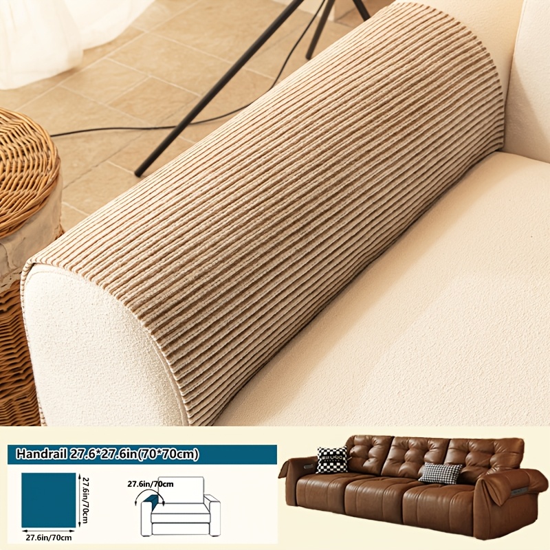 TEMU 1 pièce Coussin de canapé moderne à rayures, antidérapant et adapté aux animaux domestiques, convient pour 1 à 4 places, décoration de salon