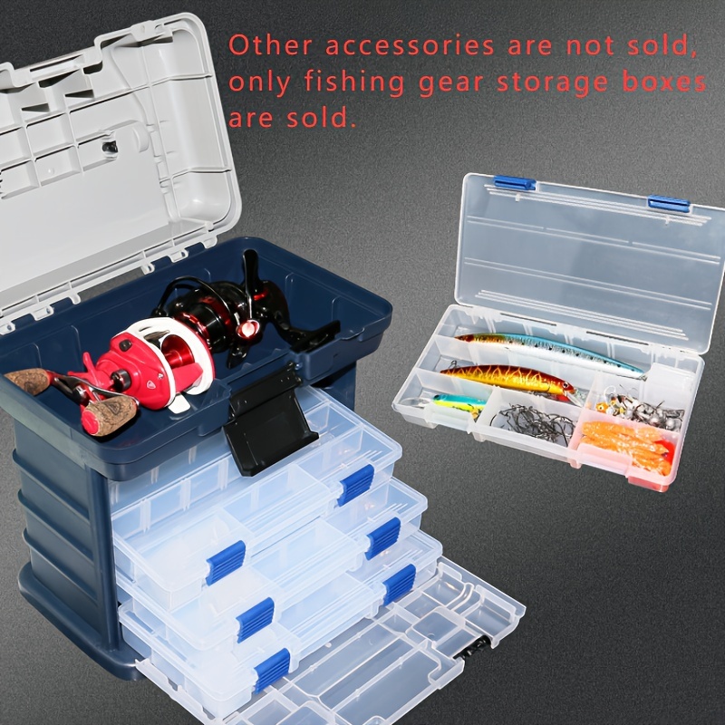 Large capacity Storage Box Fishing Tackle Box Portable - Temu