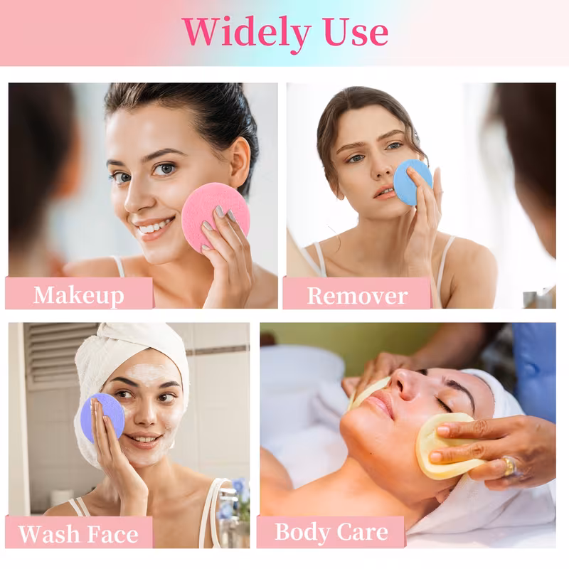 60pcs compressed sponges for washing face cellulose spa sponges for aesthetic skincare facial cleansing exfoliating mask makeup removal Product details 6