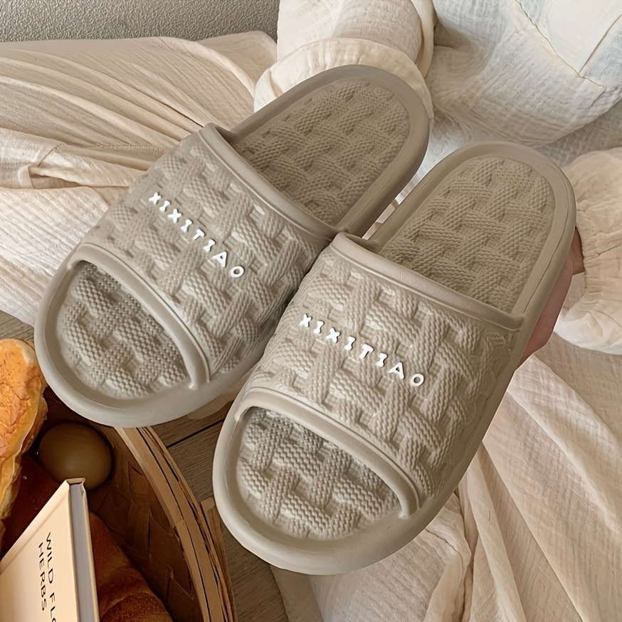 【COSYHARU】Mio Simple Slippers 2023 Popular Fashion Solid Color Leather Simple Slippers