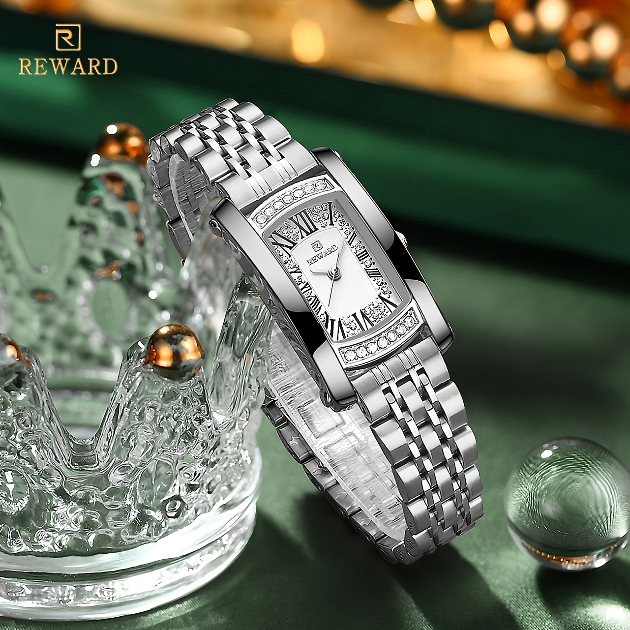 reward womens quartz watch japanese movement stainless steel  display picture 1