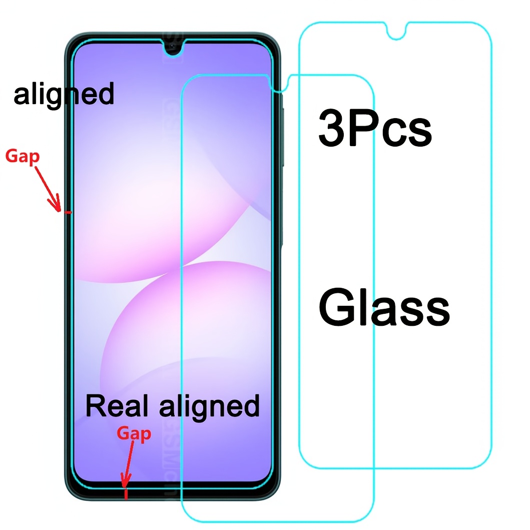 E-shop 3 Stück Panzerglas für Samsung Galaxy A07 M07 4G Displayschutzfolie für Samsung F70E 5G/A07 5G