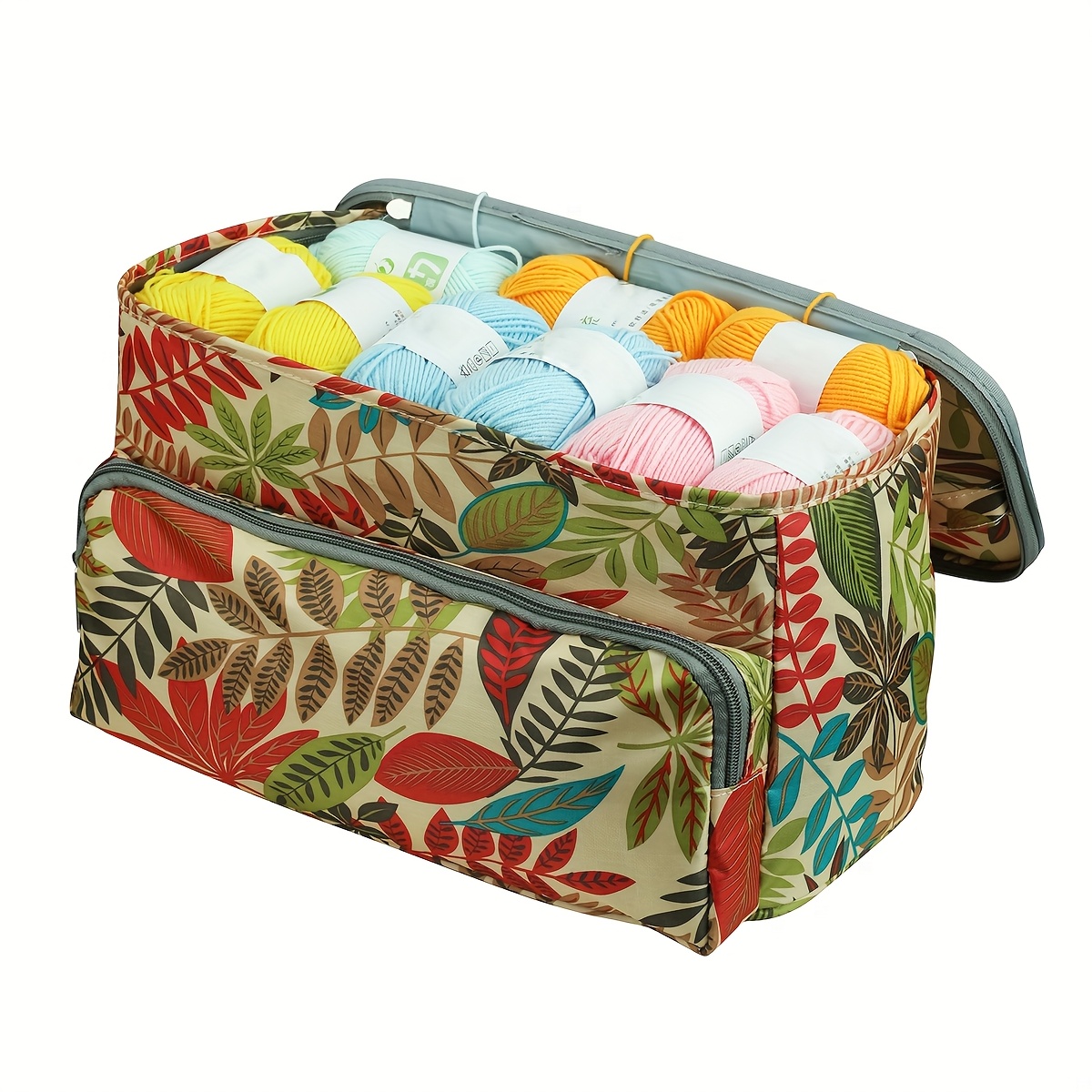 

Sewing & Crochet Accessory Organizer - Portable Yarn Storage Tote With Zipper, Ideal For Travel & Home Use (zipper Color ), Baskets, Bins & Containers For Home Organization