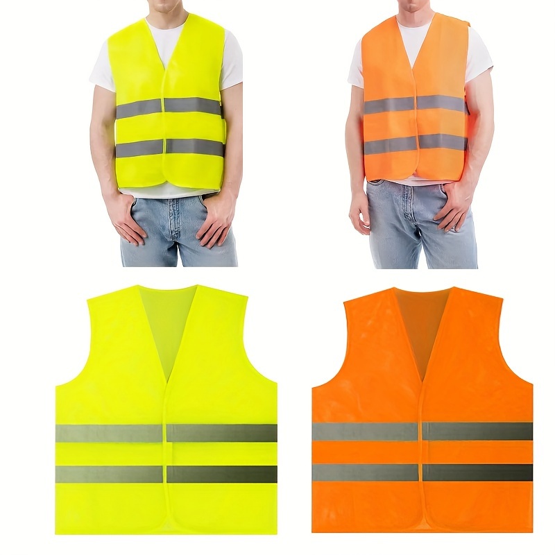 

High Visibility Reflective, , , Safety Vest For Women Men Reflective Shirts For Construction Sites Work, Work, Cycling, Runner, Surveyor, Volunteer, Crossing Guard, Road, Construction