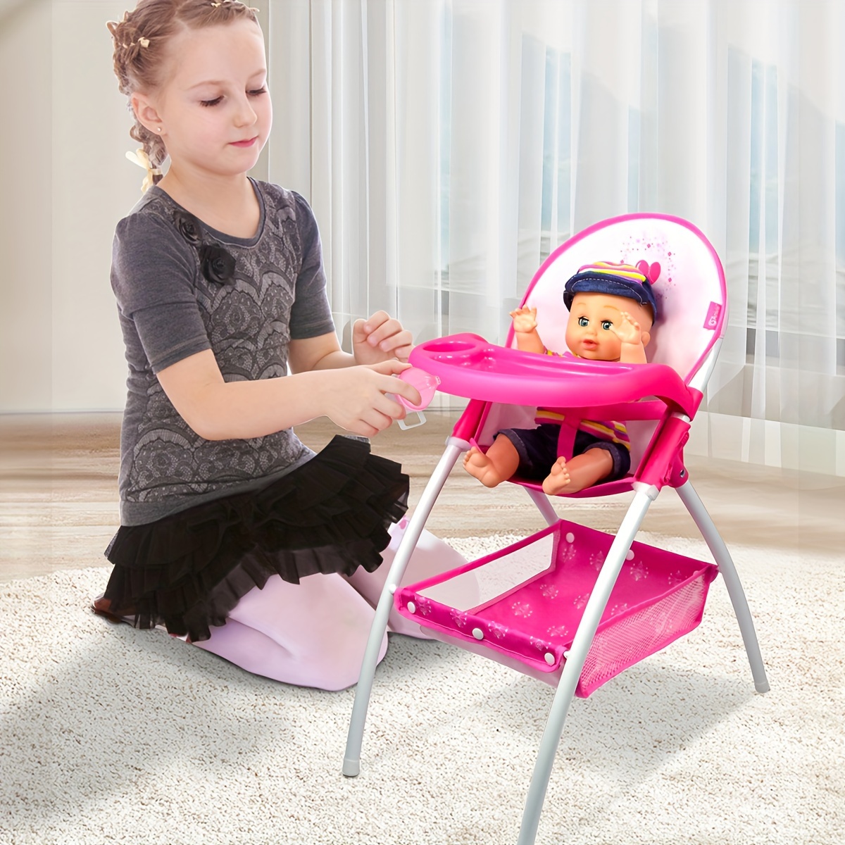 CHAISE HAUTE VINTAGE - BOIS POUPEE - MINI BANDIT