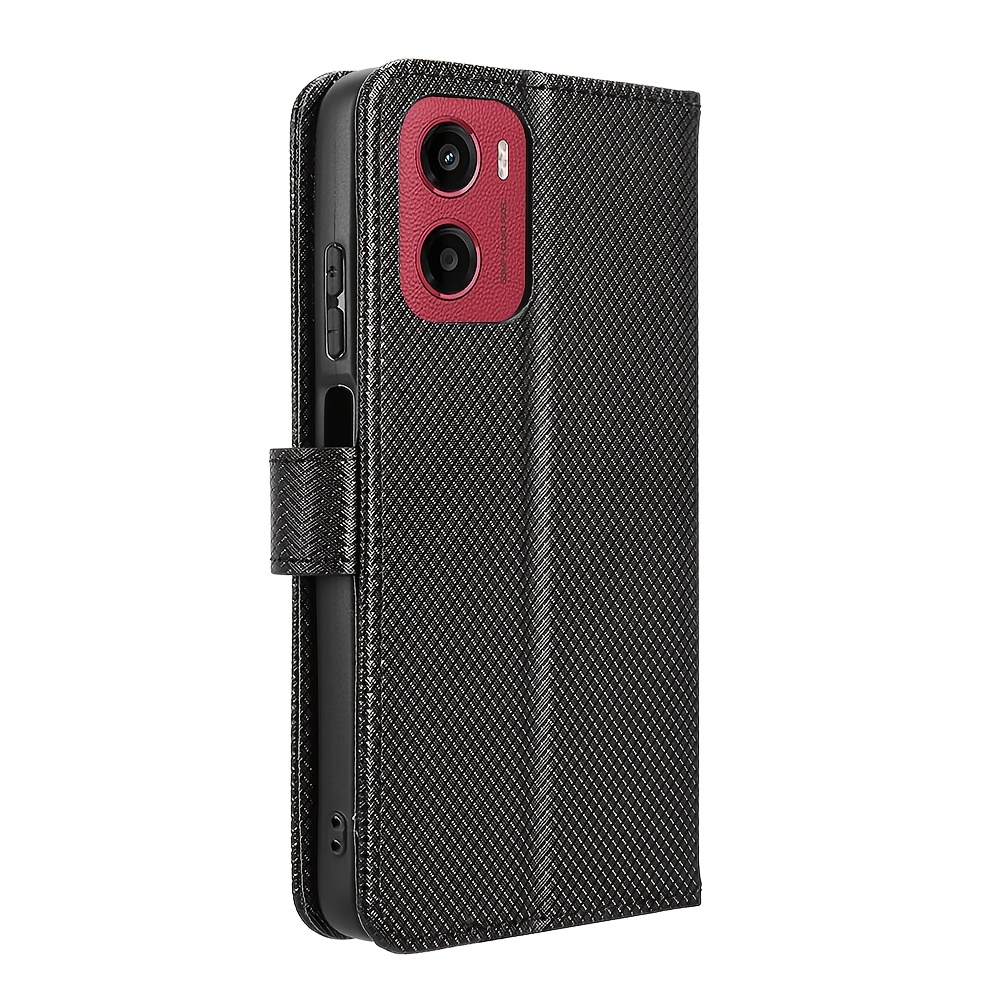 phone case suitable for motorola moto g05 4g compatible with e15 4  mobile phone case with card slot flip cover protection   of supporting shock resistant and durable phone case