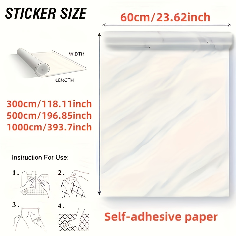 1 roll extra large self marble texture wallpaper floor tiles peel and stick vinyl plank sheets in grey black white gray beige high quality for kitchen bathroom shower tv walls floors decor with textured surface suitable for large easy to clean durable vinyl material random matching design suitable for more Product details 12