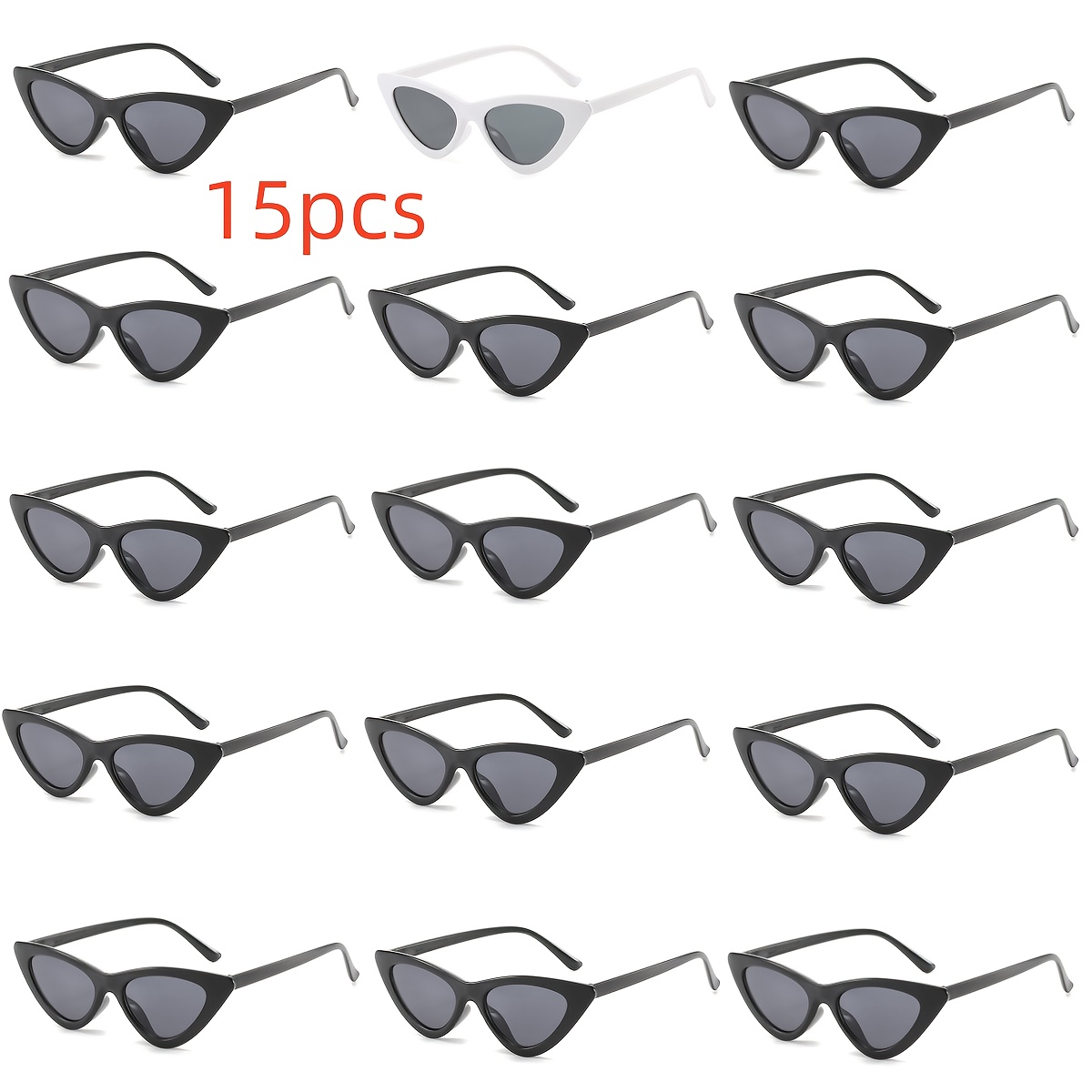 15pcs cat eye glasses halloween glasses wedding party photo Temu