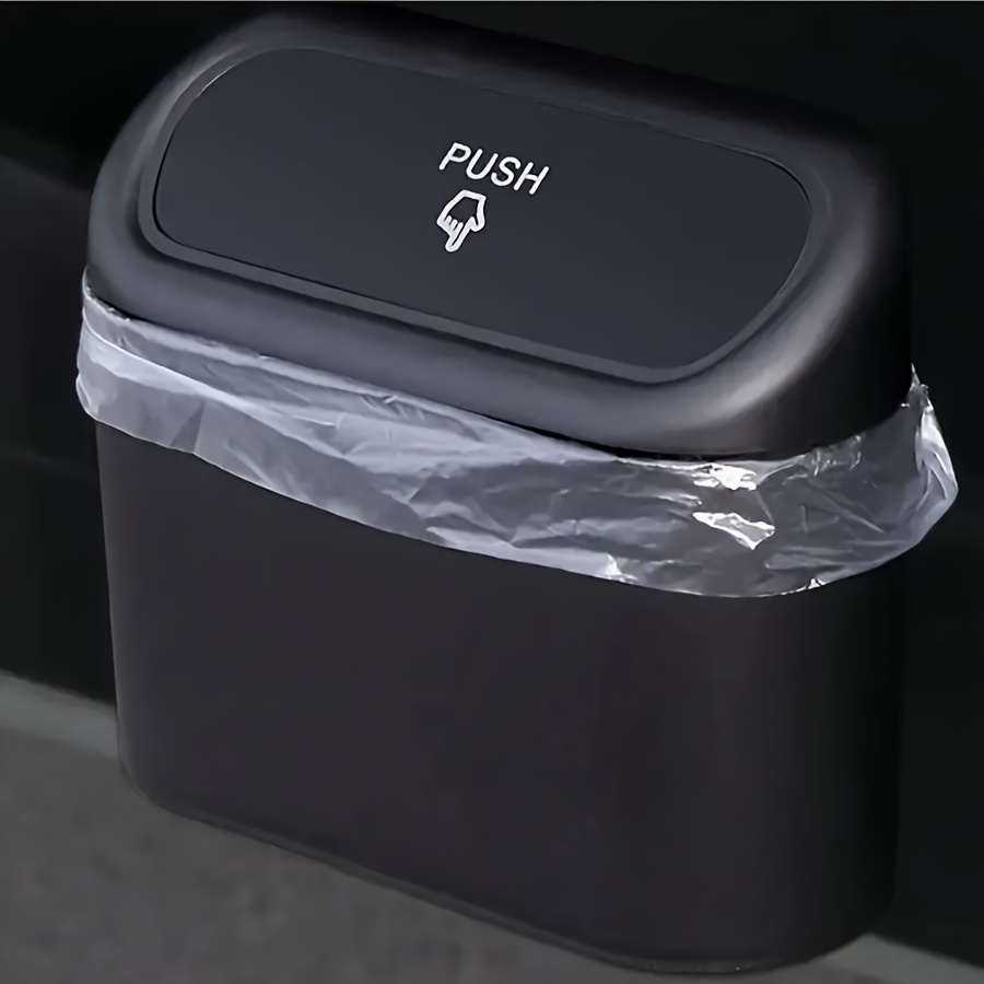 TEMU 1 Multifunctional Car Trash Can - Hanging Garbage Dust Box, Suitable For Camping, Cars, Homes, And Offices